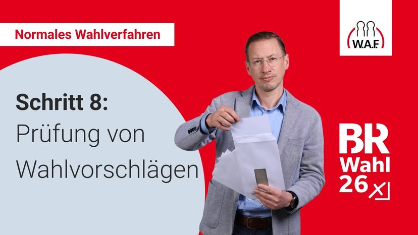 8. Schritt: Prüfung von Wahlvorschlägen